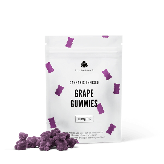 BuudaBomb Grape Gummies 100MG