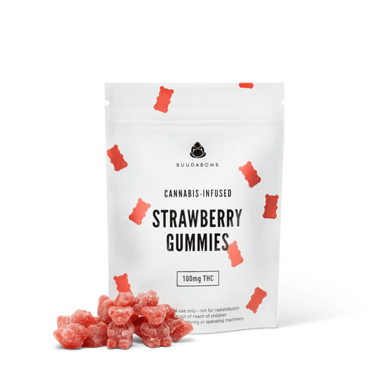 BuudaBomb Strawberry Gummies 100MG